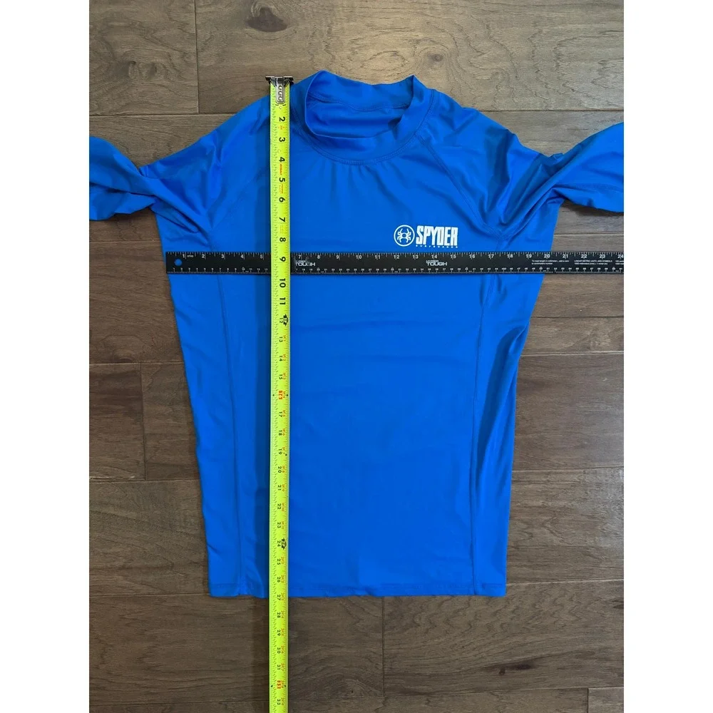 Spyder Surfboards Mens Blue Long Sleeve Rash Guard Swim Shirt XL FSE7929